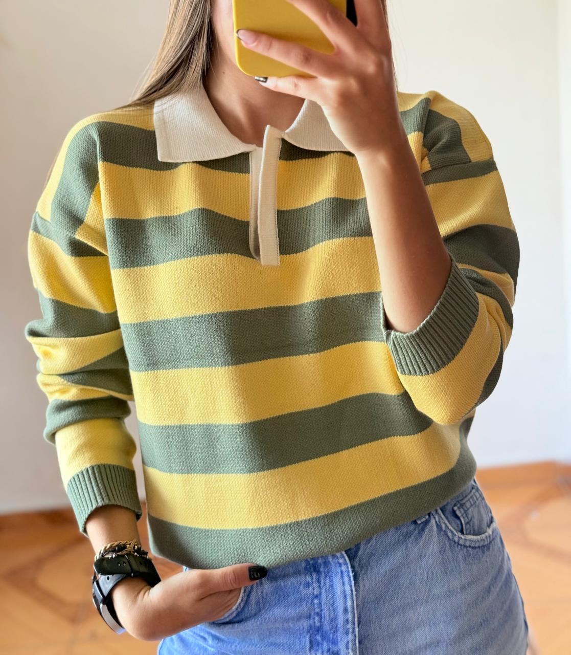 Buzo zara - Amarillo verde