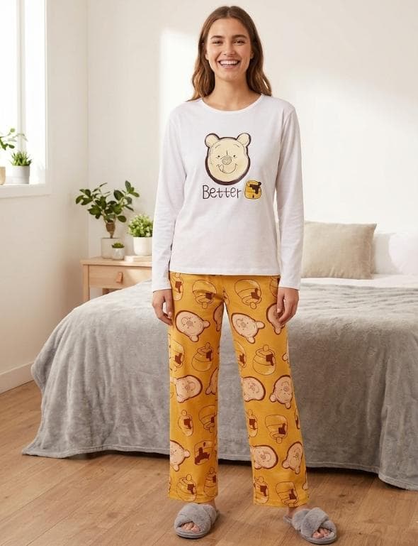Pijama Winnie The Pooh - Miel - 2 Piezas